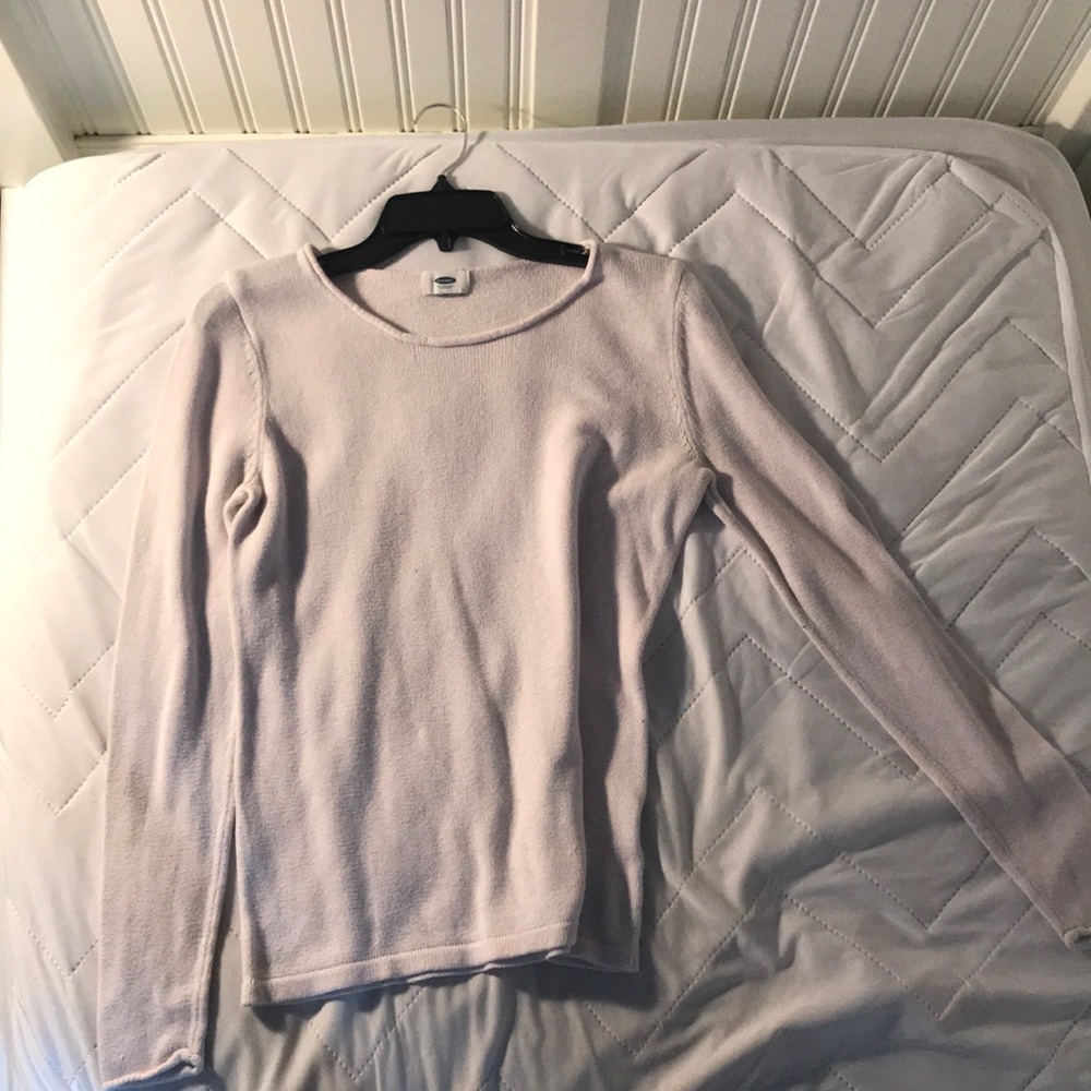 Baby pink long sleeve sweater